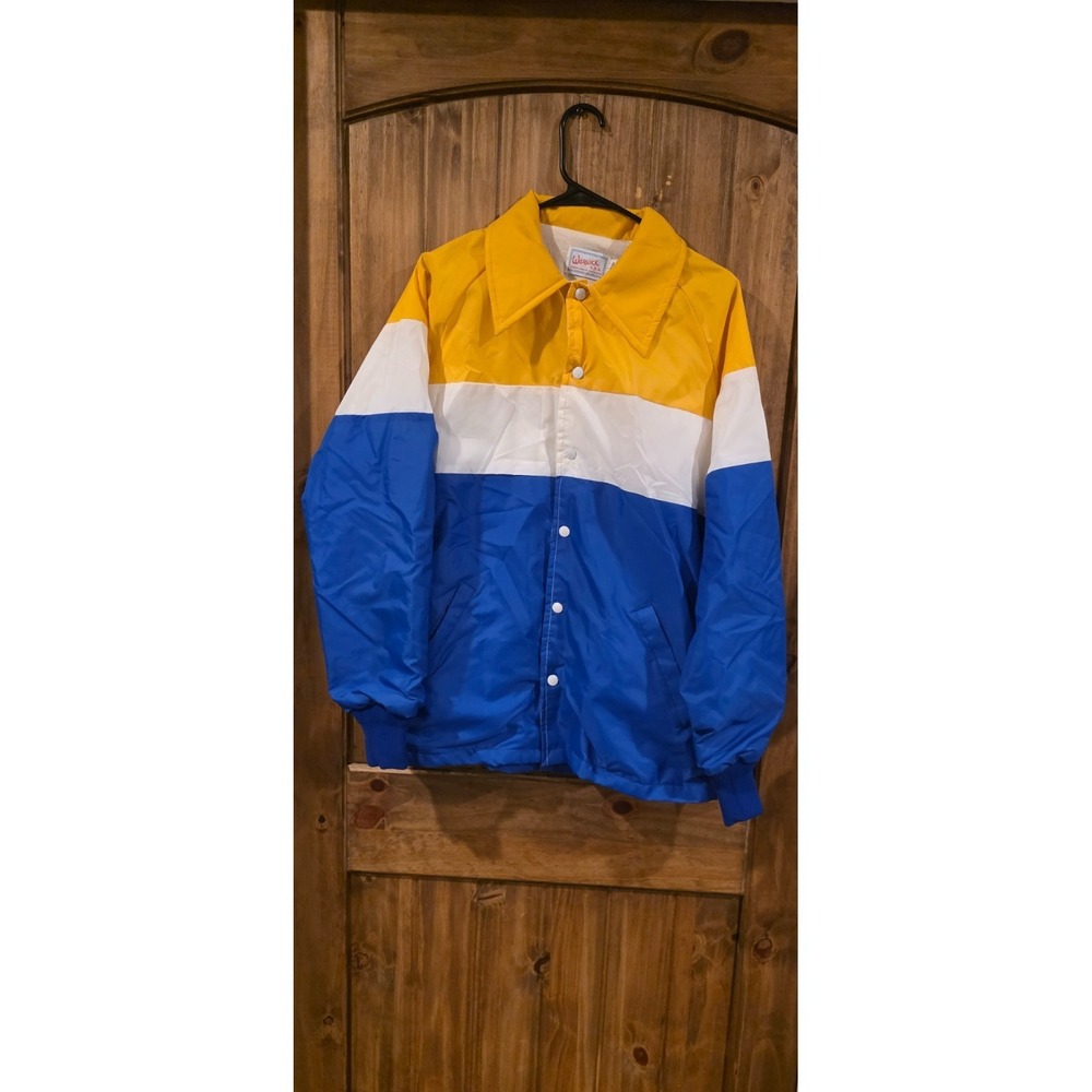 Warwick Windbreaker Jacket‎ Mens M Blue Athletic Sports Wear Long Sleeve Outdoor
